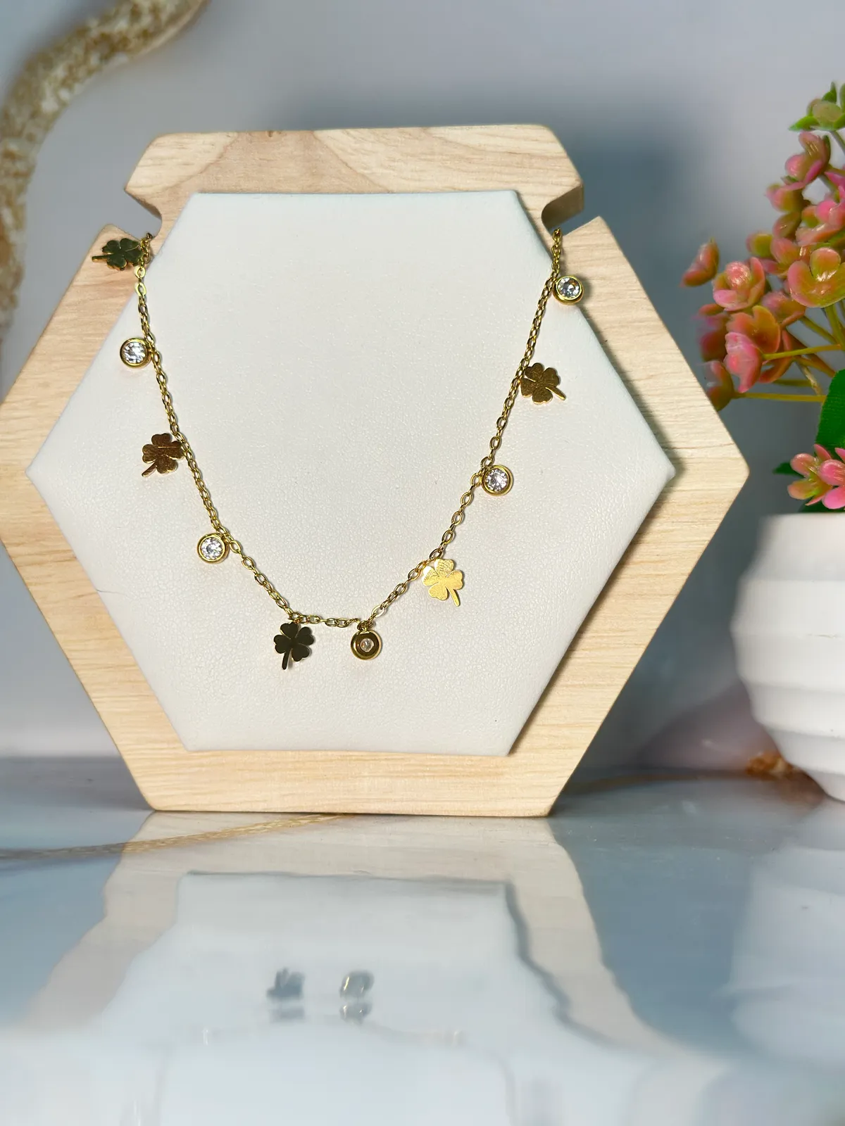 Collar de Trébol Cristal